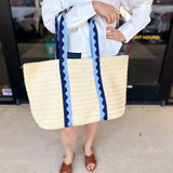 Marbella Tote - Blue-130 Accessories-SHIRALEAH-July & June Women's Fashion Boutique Located in San Antonio, Texas