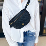 Natalie Wood - Grace Belt Bag in Black-130 Accessories-Natalie Wood-July & June Women's Fashion Boutique Located in San Antonio, Texas