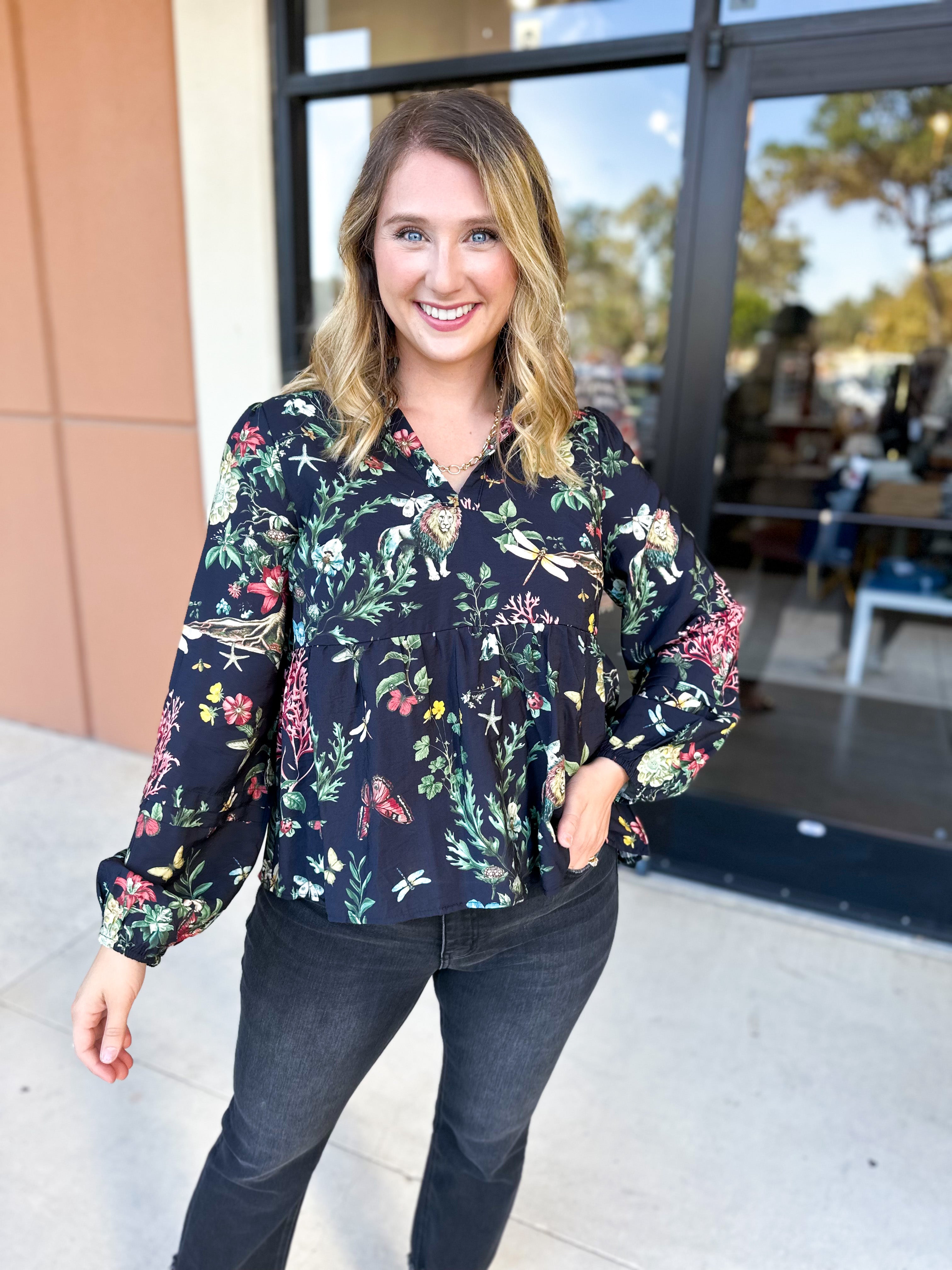 Full of Wonder Blouse-200 Fashion Blouses-FATE-July & June Women's Fashion Boutique Located in San Antonio, Texas