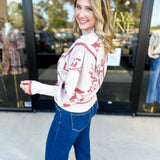 The Vintage Floral Sweater - Cream-230 Sweaters/Cardis-FATE-July & June Women's Fashion Boutique Located in San Antonio, Texas