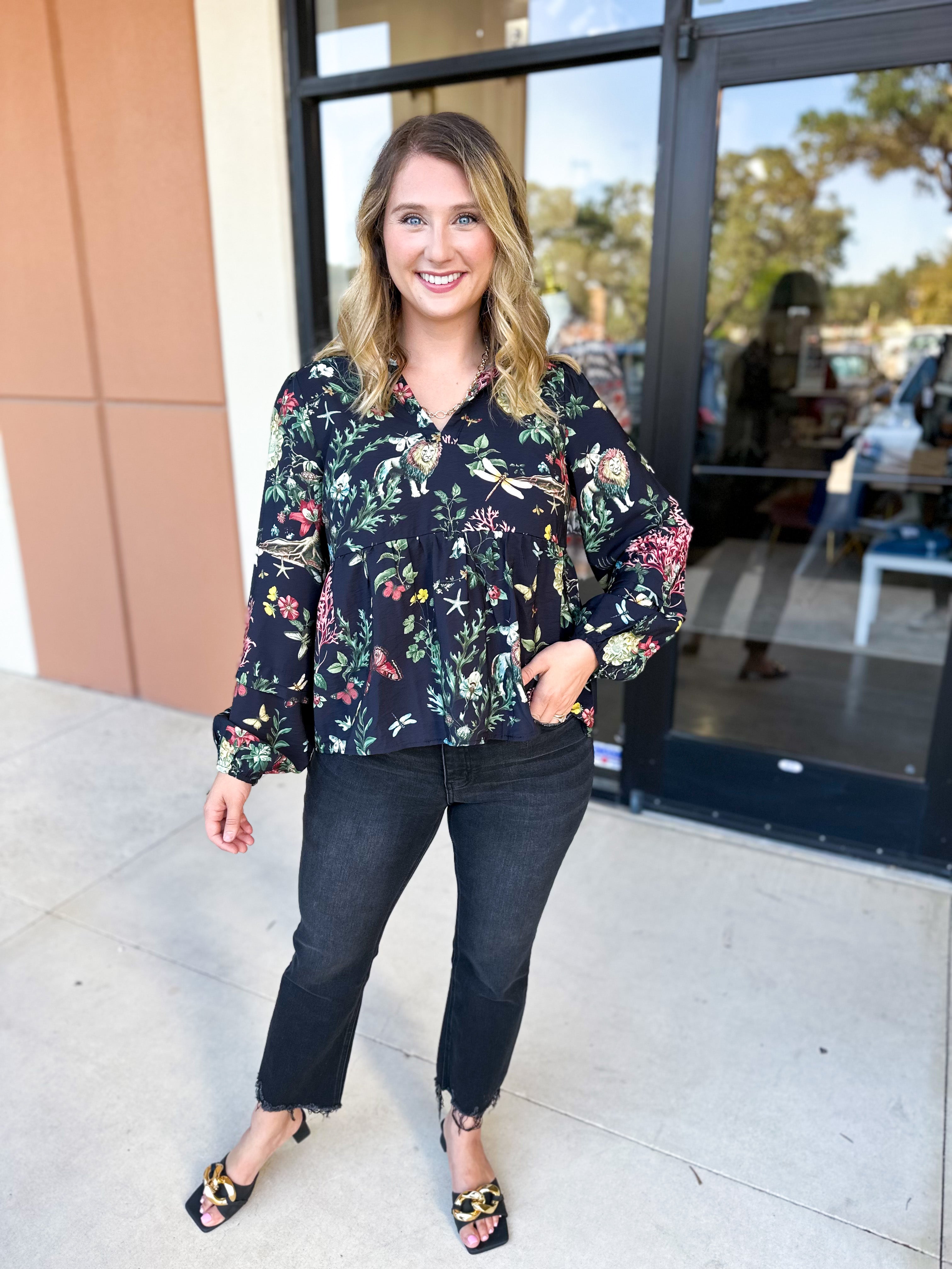 Full of Wonder Blouse-200 Fashion Blouses-FATE-July & June Women's Fashion Boutique Located in San Antonio, Texas