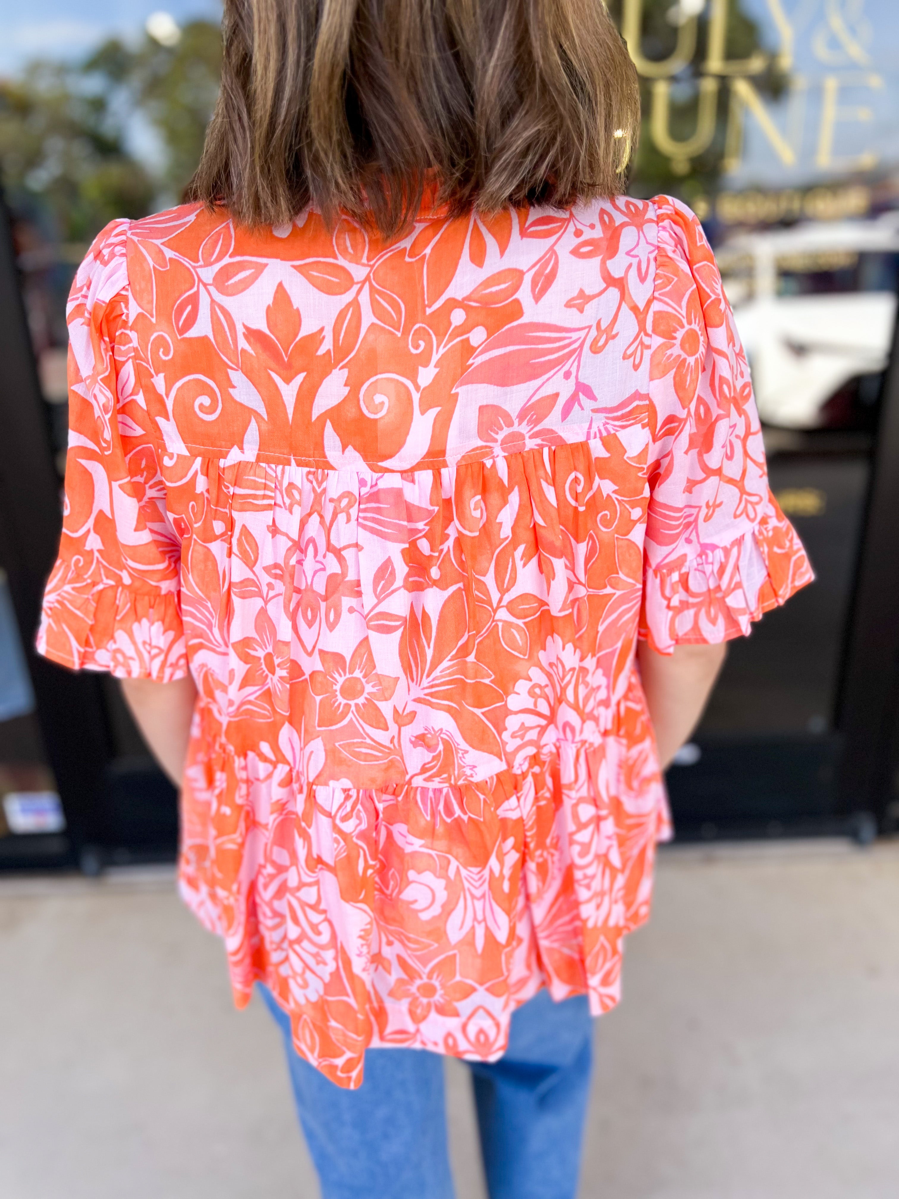Summertime Bliss Blouse-200 Fashion Blouses-FATE-July & June Women's Fashion Boutique Located in San Antonio, Texas