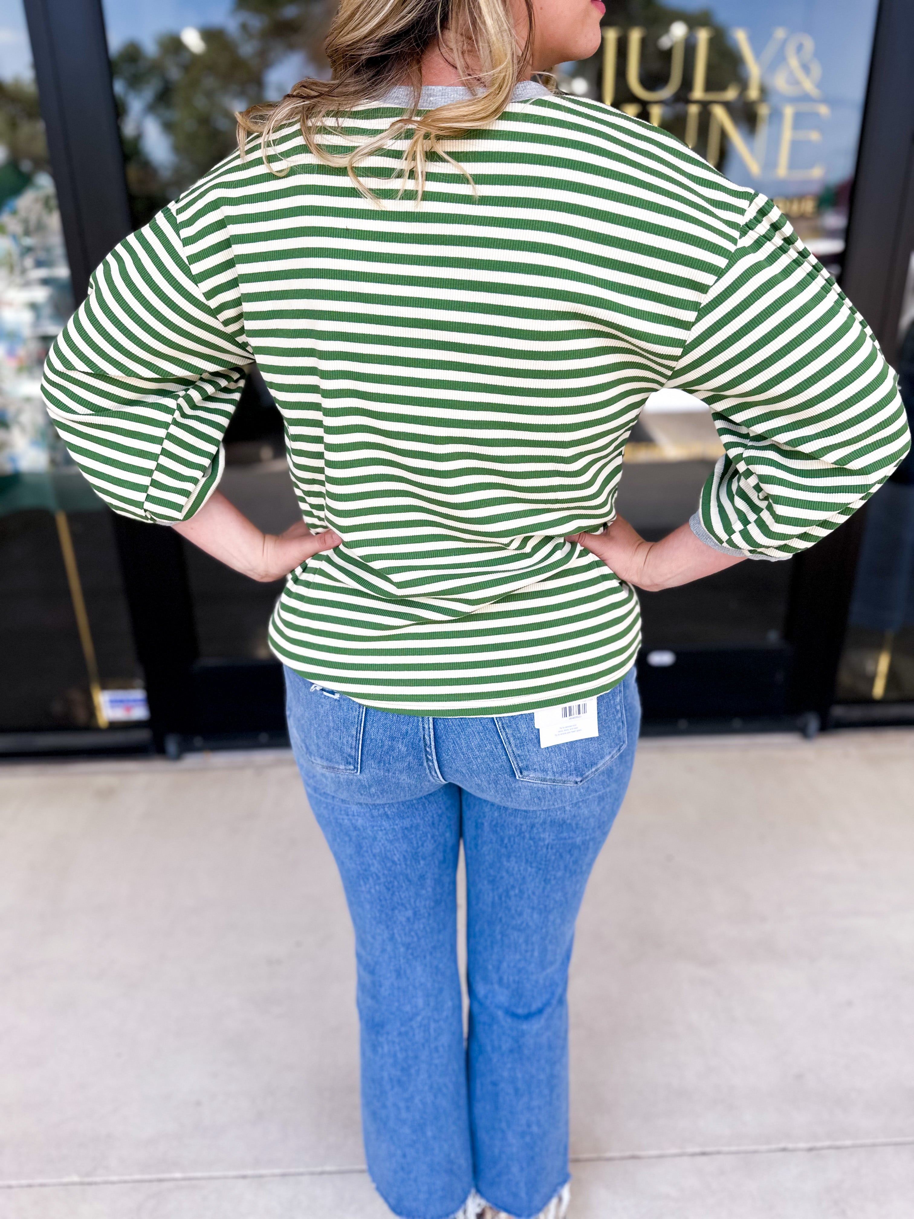 The Cammy Tee - Green-210 Casual Blouses-JODIFL-July & June Women's Fashion Boutique Located in San Antonio, Texas