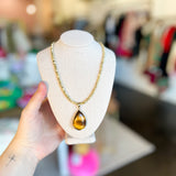 Easton Elle - Tigers Eye Necklace-110 Jewelry & Hair-Easton Elle-July & June Women's Fashion Boutique Located in San Antonio, Texas