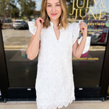 Turning Heads Mini Dress - Ivory-510 Mini-FLYING TOMATO-July & June Women's Fashion Boutique Located in San Antonio, Texas