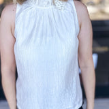High Neck Tank-200 Fashion Blouses-PINCH-July & June Women's Fashion Boutique Located in San Antonio, Texas