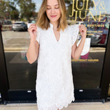 Turning Heads Mini Dress - Ivory-510 Mini-FLYING TOMATO-July & June Women's Fashion Boutique Located in San Antonio, Texas