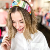 Rainbow Stripe Knotted Headband-130 ACCESSORIES-SHIRALEAH-July & June Women's Fashion Boutique Located in San Antonio, Texas