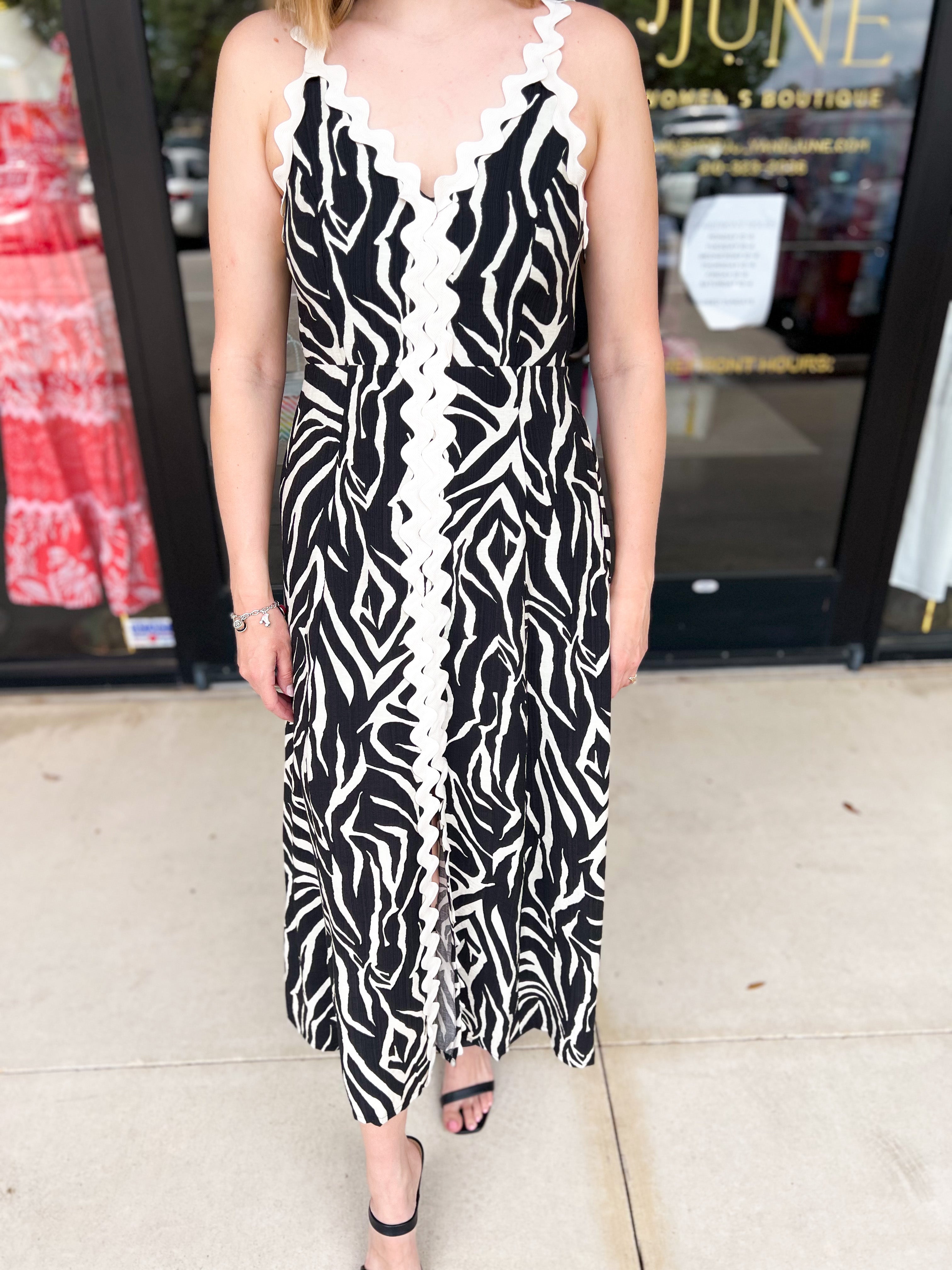 Urban RIc Rac Midi Dress-500 Midi-ENTRO-July & June Women's Fashion Boutique Located in San Antonio, Texas