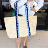 Marbella Tote - Blue-130 Accessories-SHIRALEAH-July & June Women's Fashion Boutique Located in San Antonio, Texas