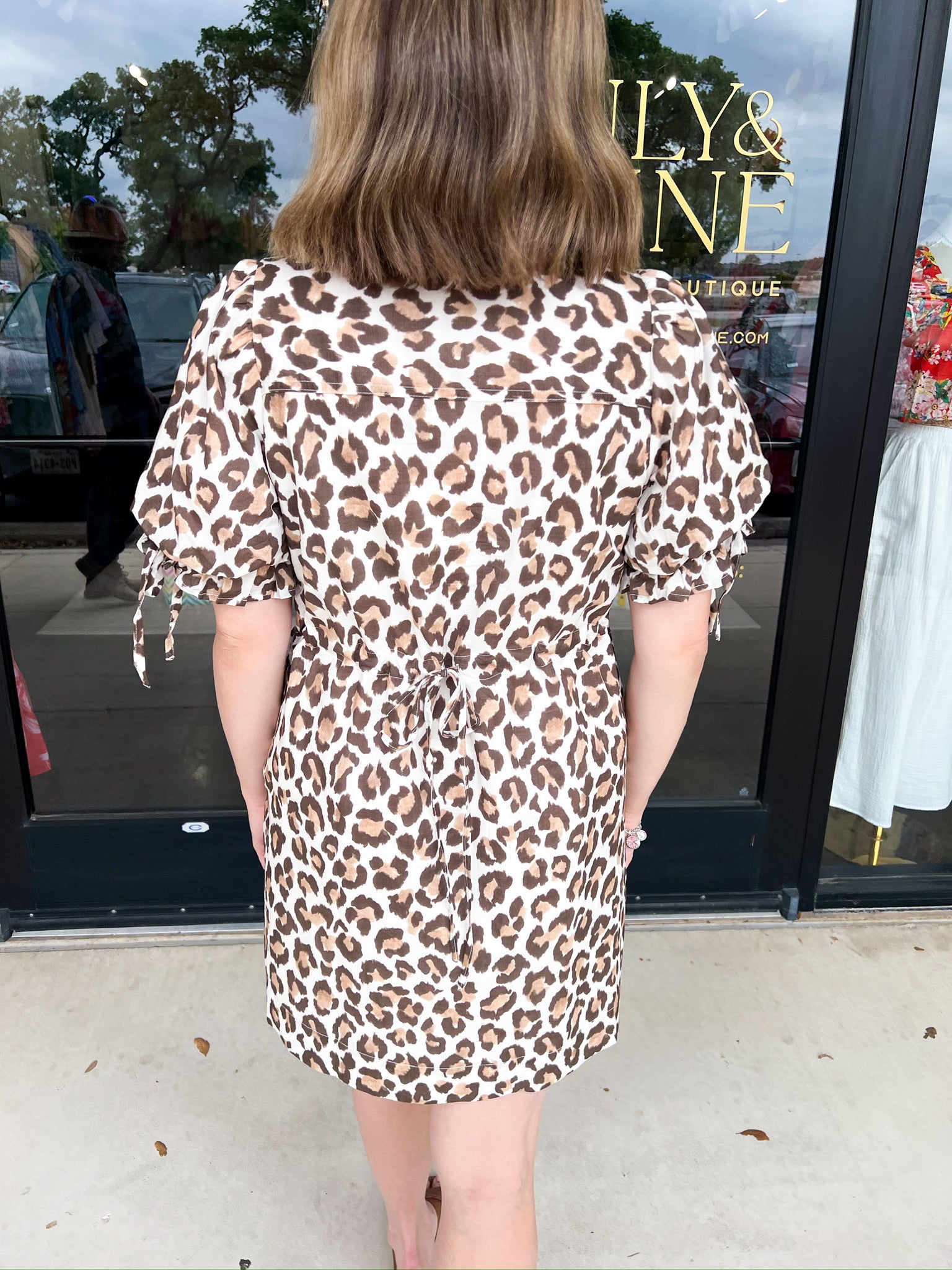 Vintage Leopard Mini Dress-510 Mini-ENTRO-July & June Women's Fashion Boutique Located in San Antonio, Texas