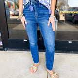 Vervet - Super High Rise Stretch Slim Straight Jeans-400 Pants-VEVERT BY FLYING MONKEY-July & June Women's Fashion Boutique Located in San Antonio, Texas