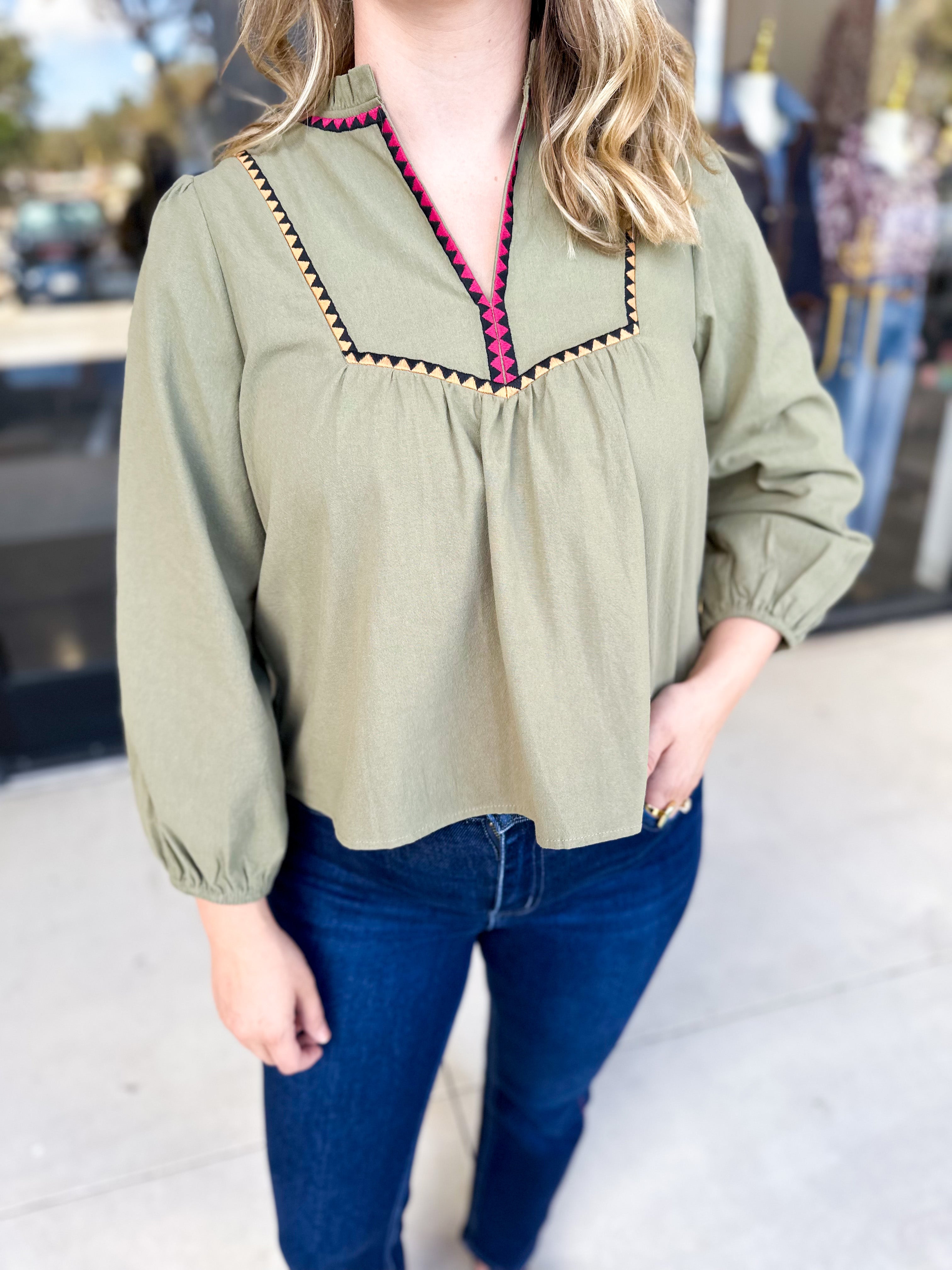 The Courtney Blouse-200 Fashion Blouses-ABLE-July & June Women's Fashion Boutique Located in San Antonio, Texas