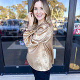 You're So Golden Blouse-JODIFL-July & June Women's Fashion Boutique Located in San Antonio, Texas