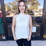 High Neck Tank-200 Fashion Blouses-PINCH-July & June Women's Fashion Boutique Located in San Antonio, Texas