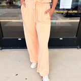 Soft Modal Lounge Pants - Peach-300 Athleisure/Lounge-SKIES ARE BLUE-July & June Women's Fashion Boutique Located in San Antonio, Texas