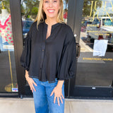 The Avery Blouse - Black-200 Fashion Blouses-FATE-July & June Women's Fashion Boutique Located in San Antonio, Texas