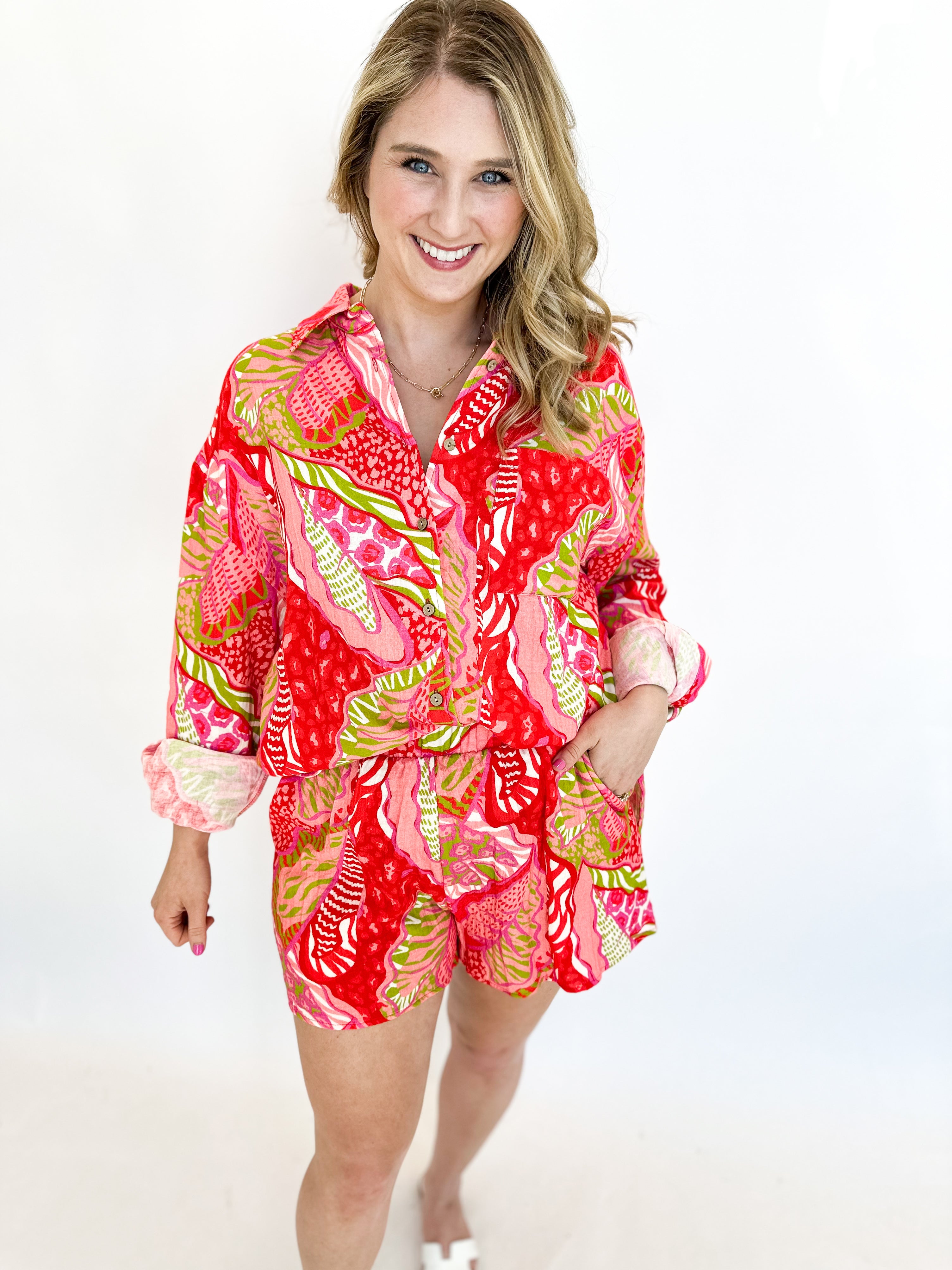 Cabo Gauze Set-300 Athleisure/Lounge-FANTASTIC FAWN-July & June Women's Fashion Boutique Located in San Antonio, Texas