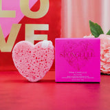 Spongellé - Pink Camellia Heart Buffer-120 Apothecary-Spongellé-July & June Women's Fashion Boutique Located in San Antonio, Texas