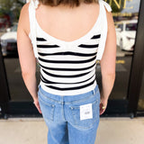 Knit Stripe Cami-200 Fashion Blouses-FLYING TOMATO-July & June Women's Fashion Boutique Located in San Antonio, Texas