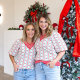 Mary Square - Bow Ivory Sweater-230 Sweaters/Cardis-MARY SQUARE-July & June Women's Fashion Boutique Located in San Antonio, Texas