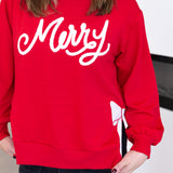 Mary Square - Lakelyn Merry Bow Sweater-230 Sweaters/Cardis-MARY SQUARE-July & June Women's Fashion Boutique Located in San Antonio, Texas