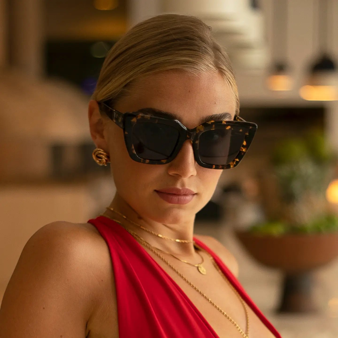 FREYRS - Portofino Acetate Oversized Cat Eye Sunglasses - Tortoise-130 ACCESSORIES-FREYRS-July & June Women's Fashion Boutique Located in San Antonio, Texas