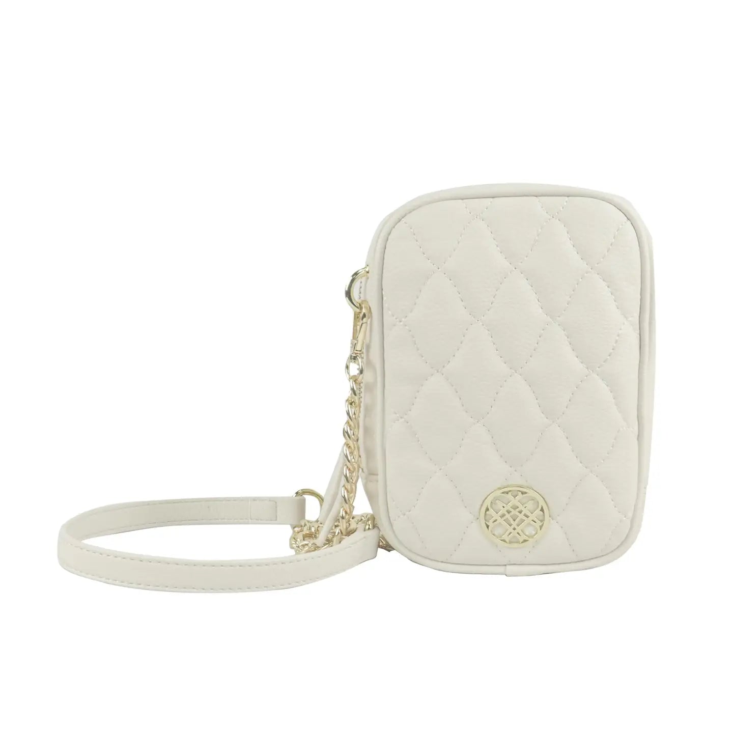 Natalie Wood - Grace Quilted Crossbody in Cream-130 Accessories-Natalie Wood-July & June Women's Fashion Boutique Located in San Antonio, Texas