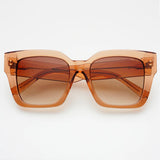 FREYRS - Bon Chic Acetate Oversized Square Sunglasses - Crystal Brown-130 ACCESSORIES-FREYRS-July & June Women's Fashion Boutique Located in San Antonio, Texas