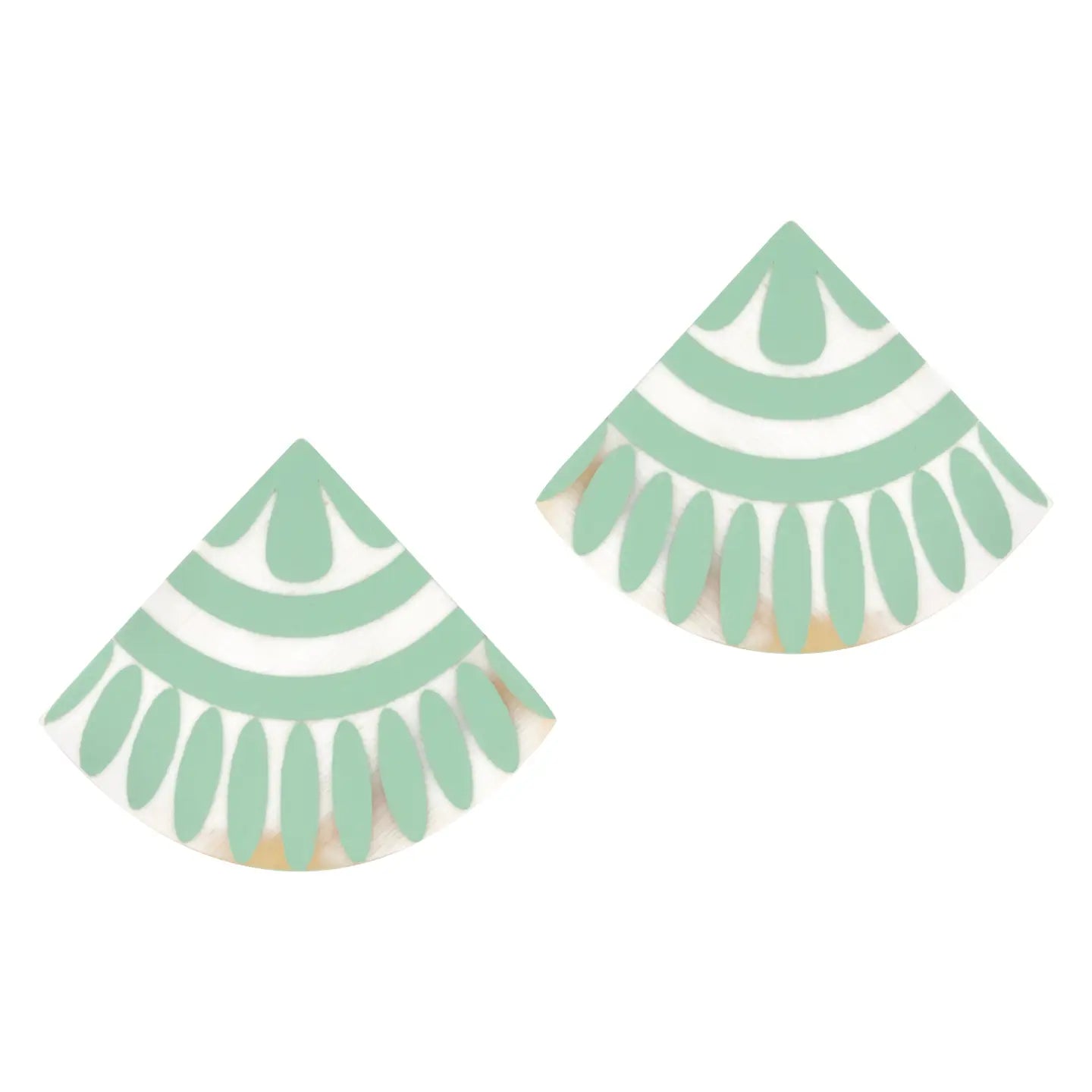 Sunshine Tienda -Seafoam Tile Earrings-110 Jewelry & Hair-Sunshine Tienda-July & June Women's Fashion Boutique Located in San Antonio, Texas