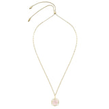 Natalie Wood - She's A Gem Adjustable Necklace in Pink Cats Eye/Gold-110 Jewelry & Hair-Natalie Wood-July & June Women's Fashion Boutique Located in San Antonio, Texas