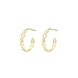 Natalie Wood - Bloom Mini Hoop Earrings in Gold-110 Jewelry & Hair-Natalie Wood-July & June Women's Fashion Boutique Located in San Antonio, Texas
