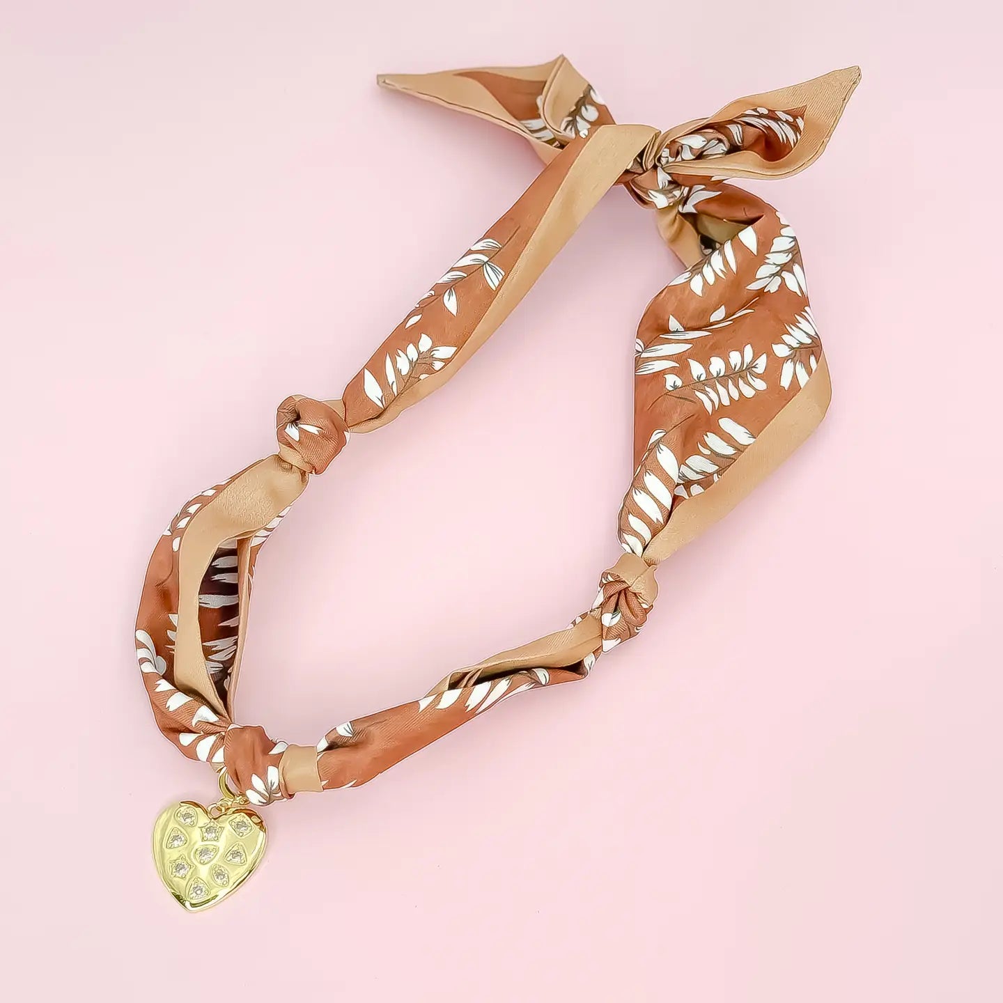 Treasure Jewels - Tangled in Love Scarf Necklace - Rust-110 Jewelry & Hair-Treasure Jewels-July & June Women's Fashion Boutique Located in San Antonio, Texas