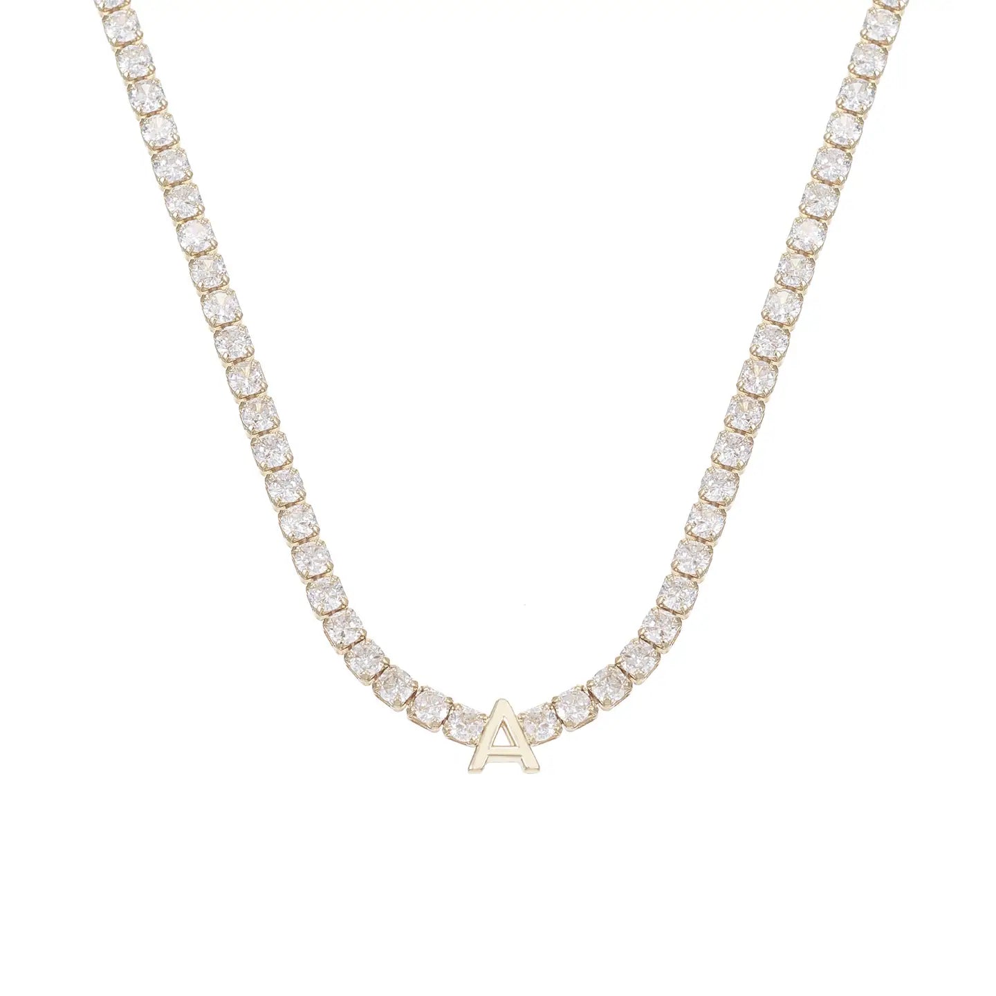 Natalie Wood - Enchanted Tennis Initial Necklace - Multiple Initials-110 Jewelry & Hair-Natalie Wood-July & June Women's Fashion Boutique Located in San Antonio, Texas