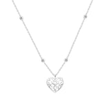 Natalie Wood - Believer Heart Necklace in Silver-110 Jewelry & Hair-Natalie Wood-July & June Women's Fashion Boutique Located in San Antonio, Texas