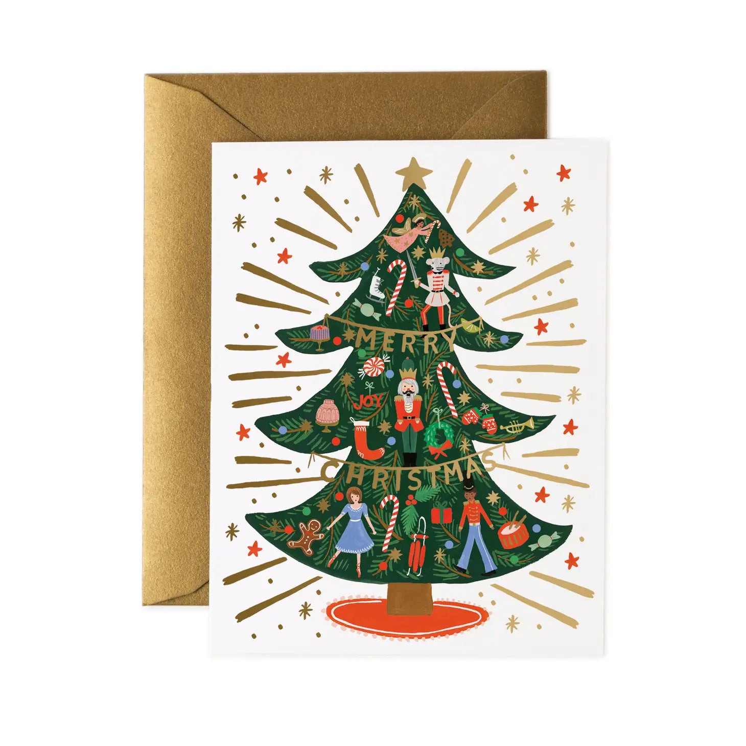 Rifle Paper Co. - Nutcracker Christmas Tree Boxed Card Set-140 Gifts + Home-Rifle Paper Co.-July & June Women's Fashion Boutique Located in San Antonio, Texas