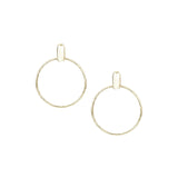 Natalie Wood - Horizon Circle Statement Earrings in Gold-110 Jewelry & Hair-Natalie Wood-July & June Women's Fashion Boutique Located in San Antonio, Texas