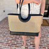 The Lyra Tote Bag - Black-130 ACCESSORIES-SHIRALEAH-July & June Women's Fashion Boutique Located in San Antonio, Texas