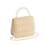 Pearl & Straw Purse-130 ACCESSORIES-SHIRALEAH-July & June Women's Fashion Boutique Located in San Antonio, Texas