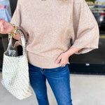 The Eva Sweater - Oatmeal-200 Fashion Blouses-JODIFL-July & June Women's Fashion Boutique Located in San Antonio, Texas