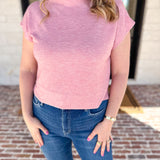 Soft Bloom Everyday Knit Top - Light Pink-230 Sweaters/Cardis-ENTRO-July & June Women's Fashion Boutique Located in San Antonio, Texas
