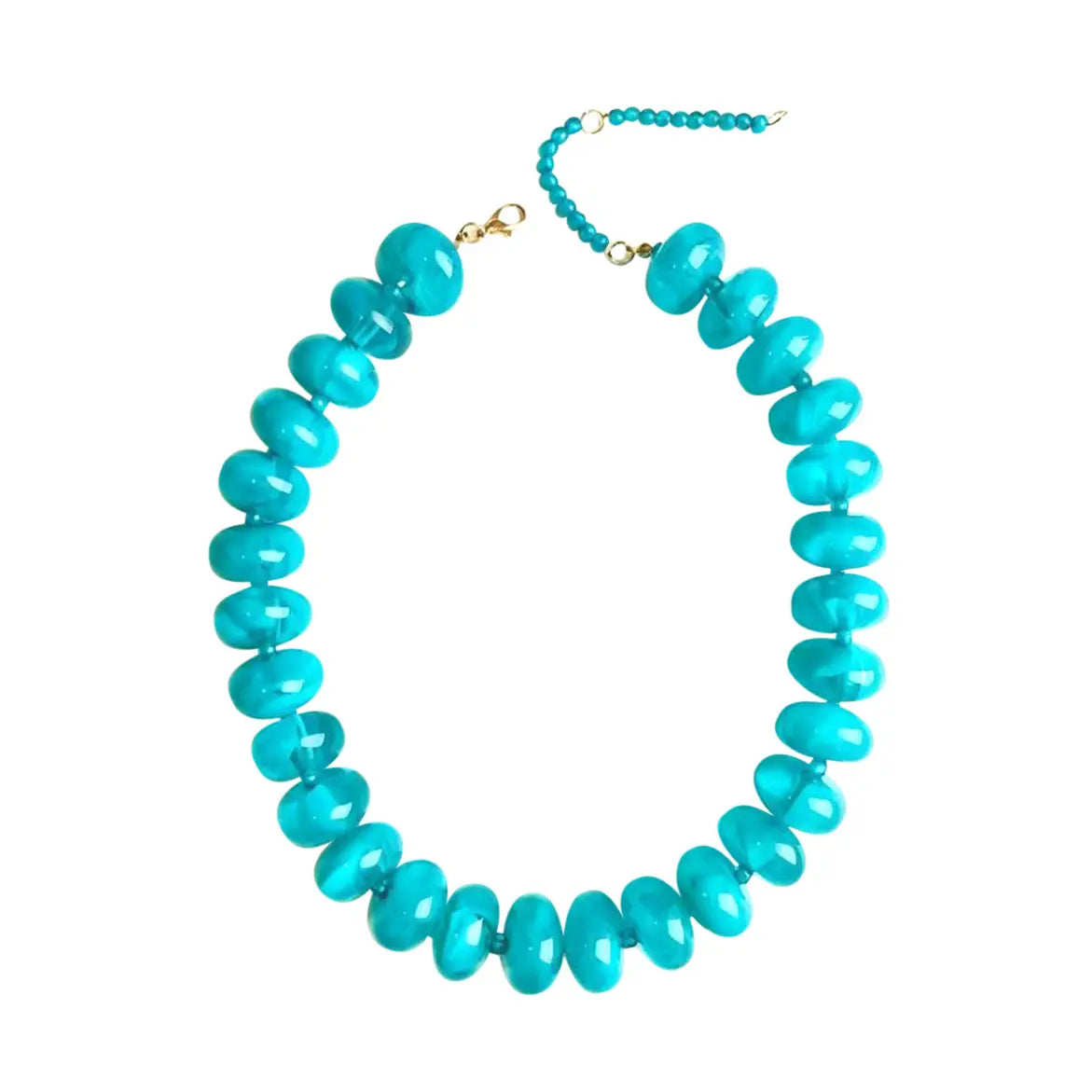 The Bailey Beaded Necklace - Teal-110 Jewelry & Hair-Gemelli-July & June Women's Fashion Boutique Located in San Antonio, Texas
