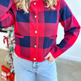 The Kat Cardigan - Red-230 Sweaters/Cardis-ENTRO-July & June Women's Fashion Boutique Located in San Antonio, Texas