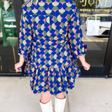 Mary Square - Abstract Fiona Mini Dress-510 Mini-MARY SQUARE-July & June Women's Fashion Boutique Located in San Antonio, Texas