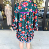 Jewel Tones Floral Mini Dress-510 Mini-FATE-July & June Women's Fashion Boutique Located in San Antonio, Texas