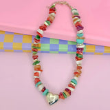Treasure Jewels - Heart Full Of Happy Necklace-110 Jewelry & Hair-Treasure Jewels-July & June Women's Fashion Boutique Located in San Antonio, Texas