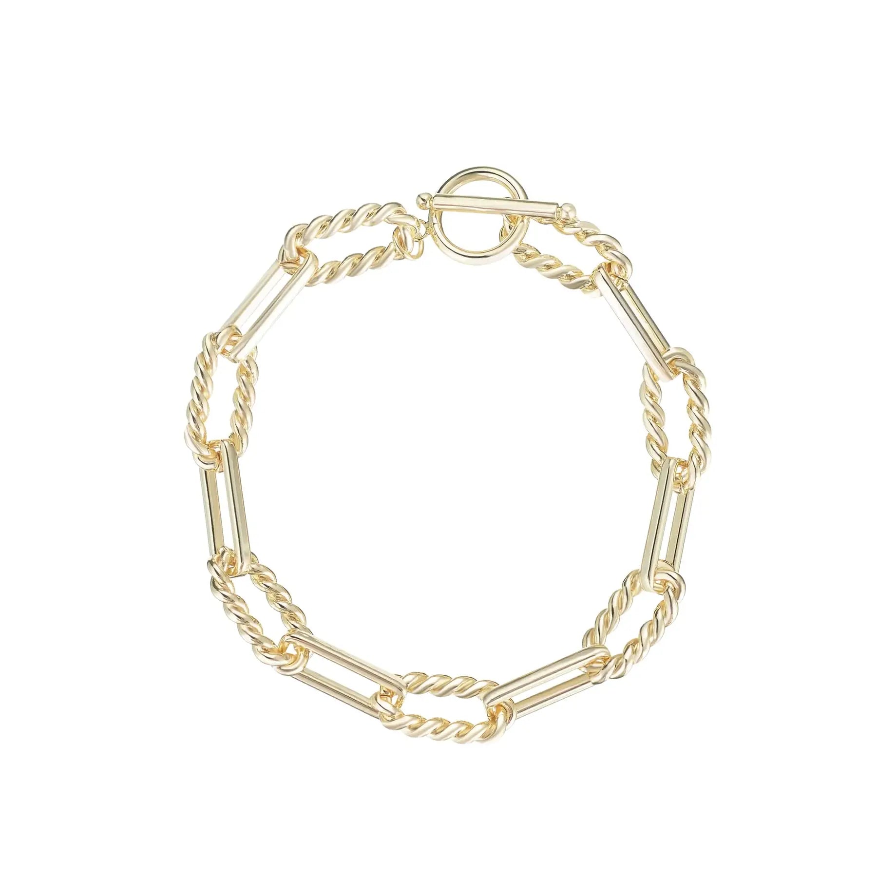Natalie Wood - She's Spicy Chain Link Bracelet in Gold-110 Jewelry & Hair-Natalie Wood-July & June Women's Fashion Boutique Located in San Antonio, Texas