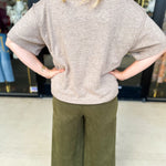 The Ella Knit Sweater Top - Mocha-230 Sweaters/Cardis-JODIFL-July & June Women's Fashion Boutique Located in San Antonio, Texas