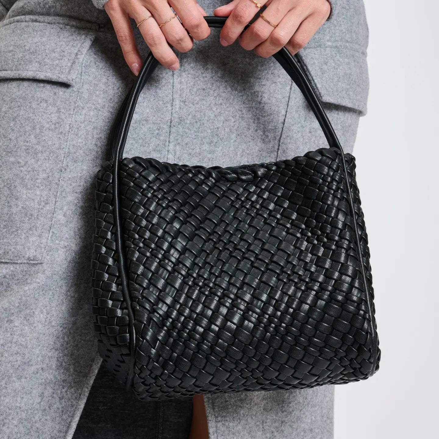 Roxy Woven Crossbody Bag - Black-130 ACCESSORIES-Moda Luxe-July & June Women's Fashion Boutique Located in San Antonio, Texas