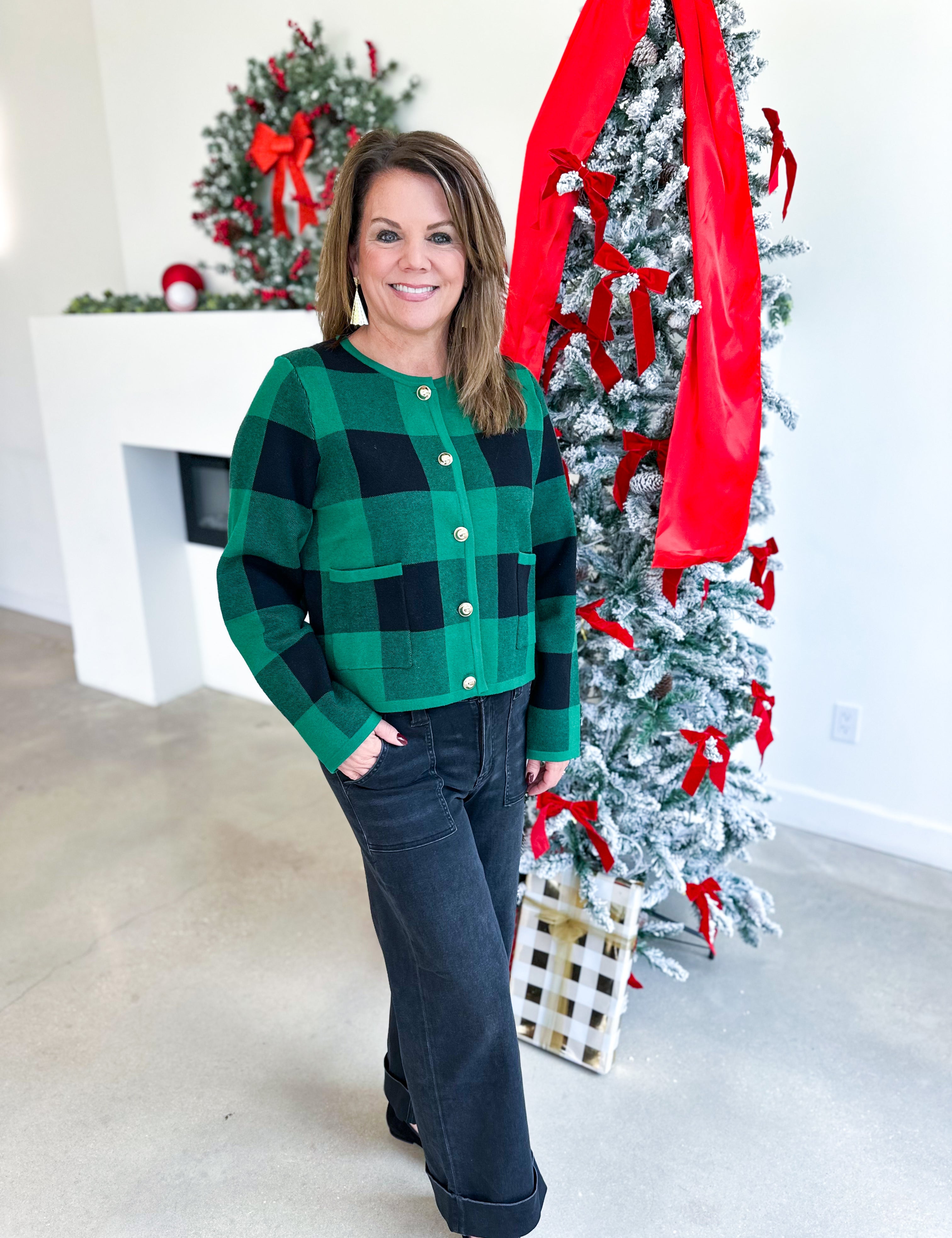 The Kat Cardigan - Pine-230 Sweaters/Cardis-ENTRO-July & June Women's Fashion Boutique Located in San Antonio, Texas